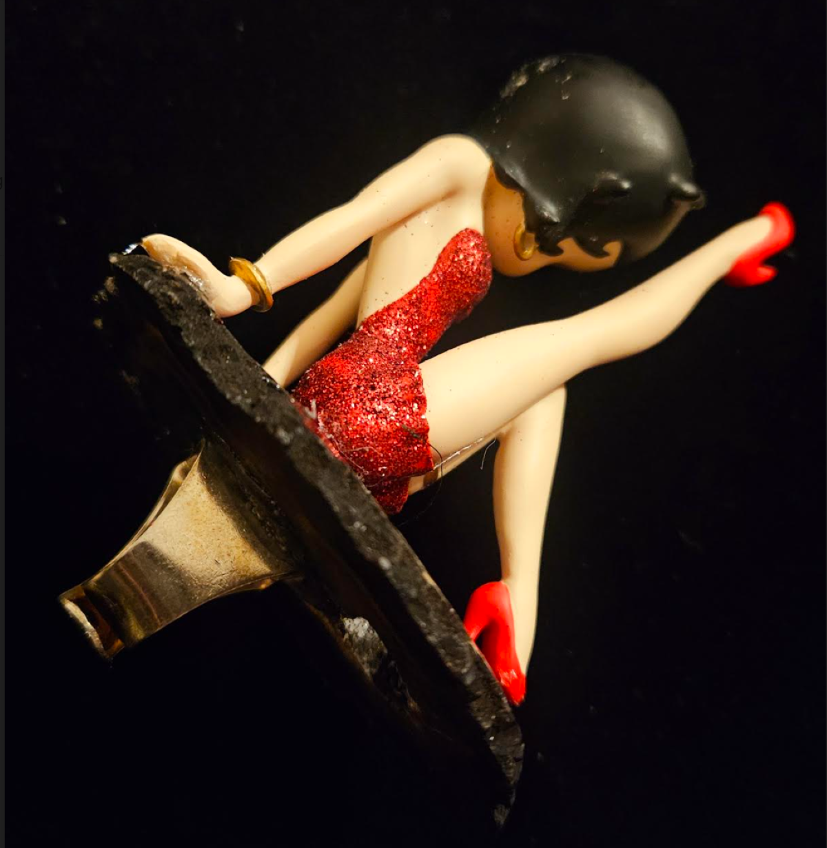 Betty Boop Adjustable Statement Ring - Whimsical Femme Fatale Couture