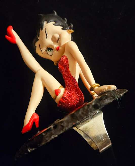 Betty Boop Adjustable Statement Ring - Whimsical Femme Fatale Couture