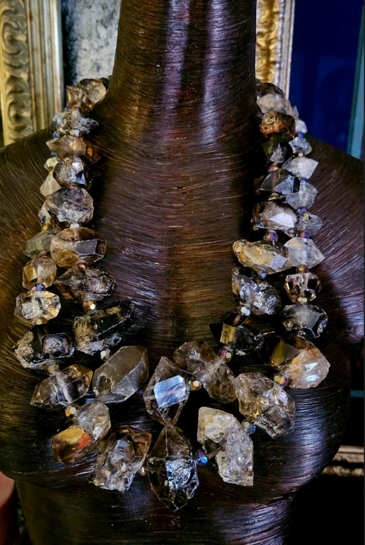 Double Terminated Quartz Statement Necklace - High Society Accessory