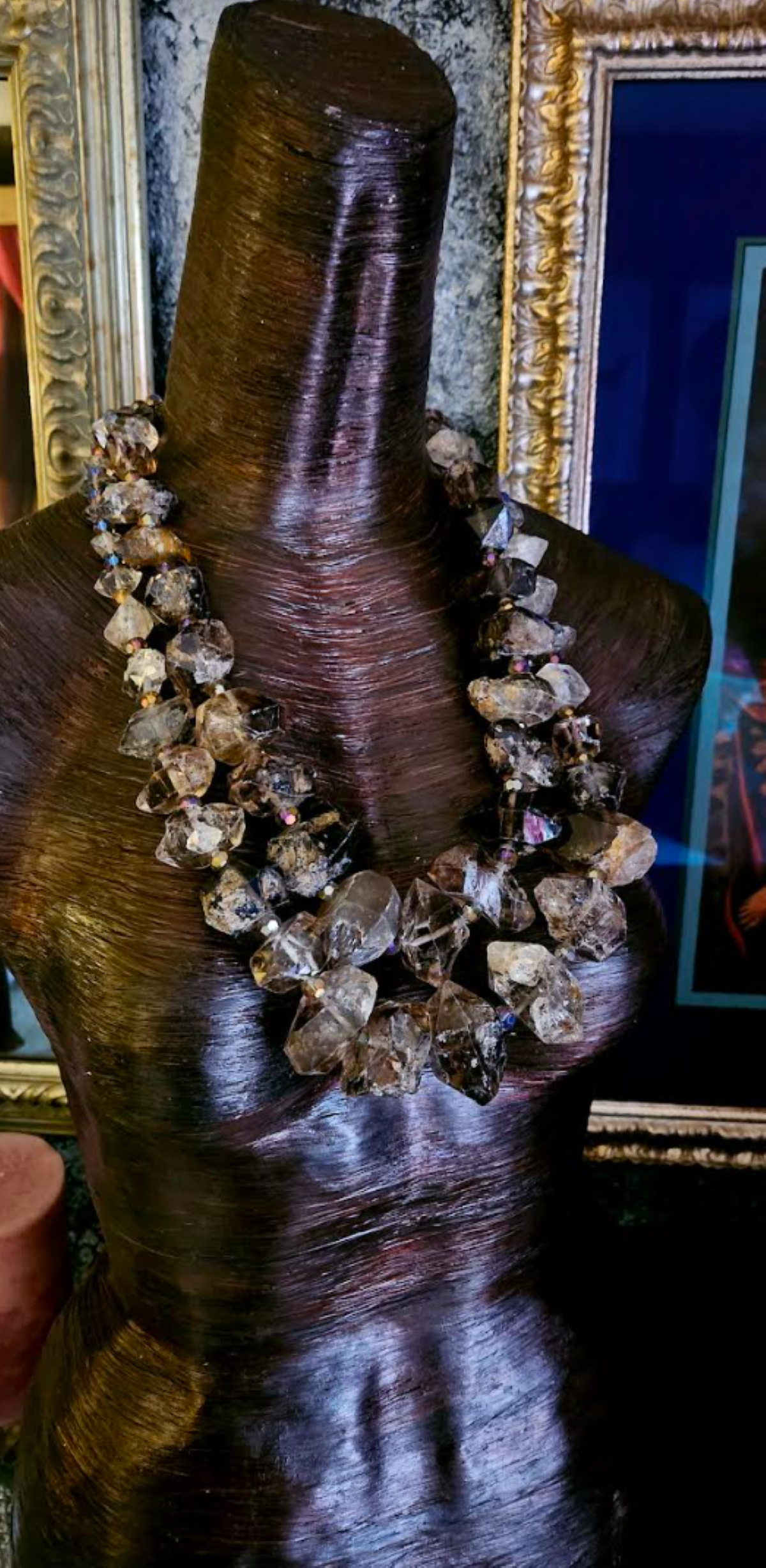 Double Terminated Quartz Statement Necklace - High Society Accessory
