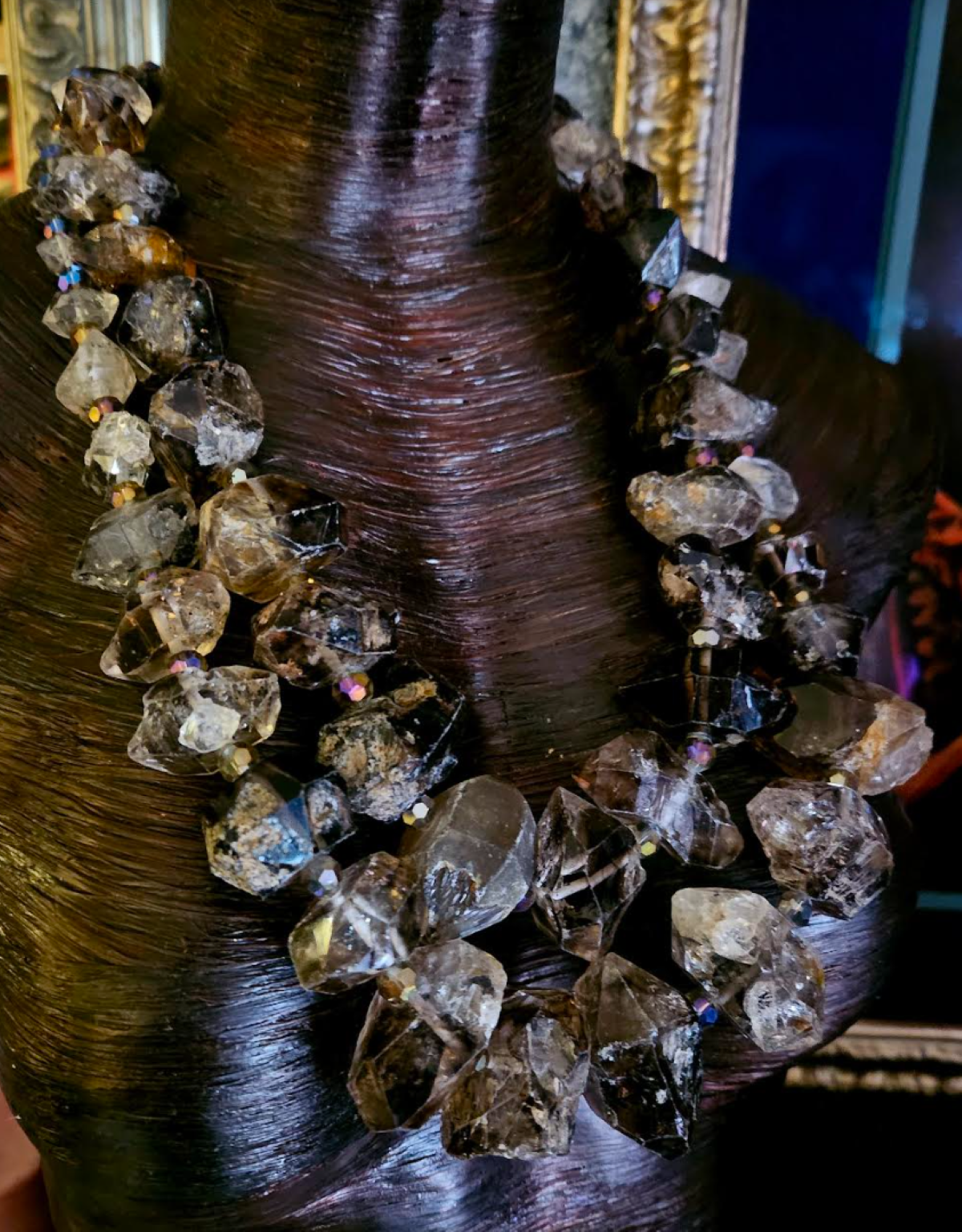 Double Terminated Quartz Statement Necklace - High Society Accessory