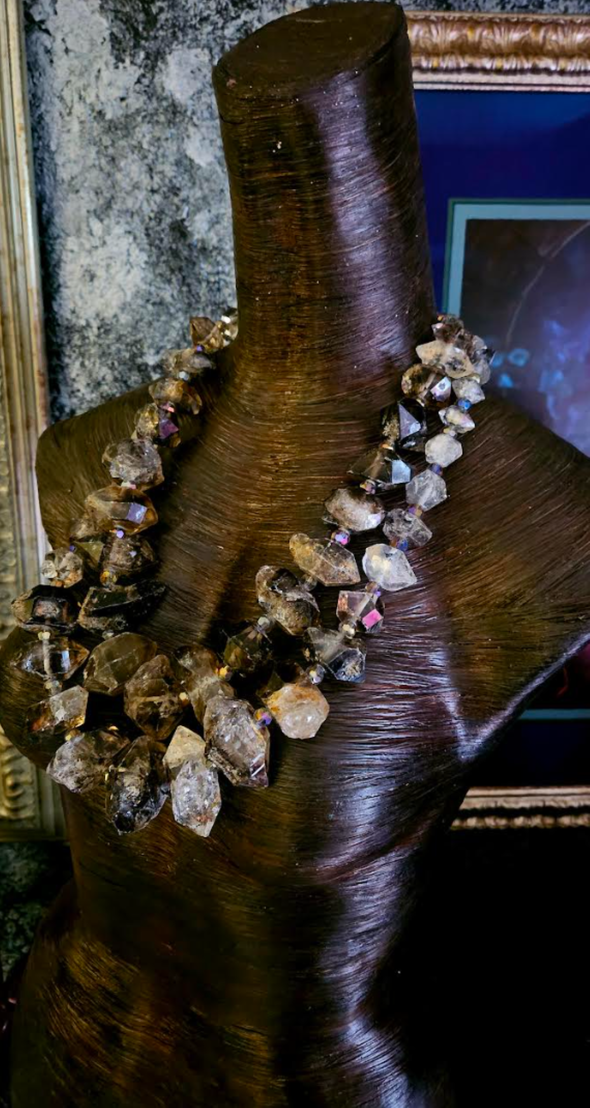Double Terminated Quartz Statement Necklace - High Society Accessory