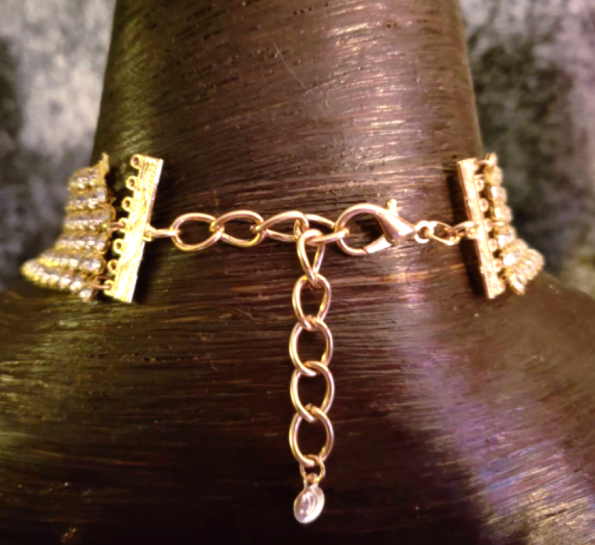 Vintage Faux Pearl & Rhinestone Bib Luxury Necklace, Old Hollywood Gla