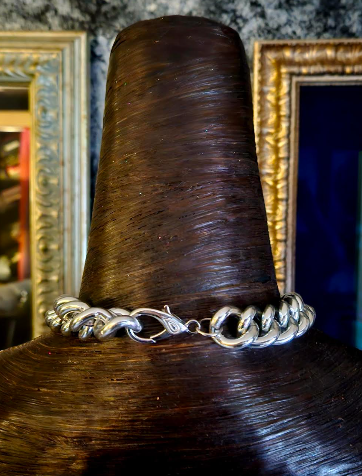 Purple Agate Moonstone & Solar Quartz Oversized Pendant - Rocker Chic