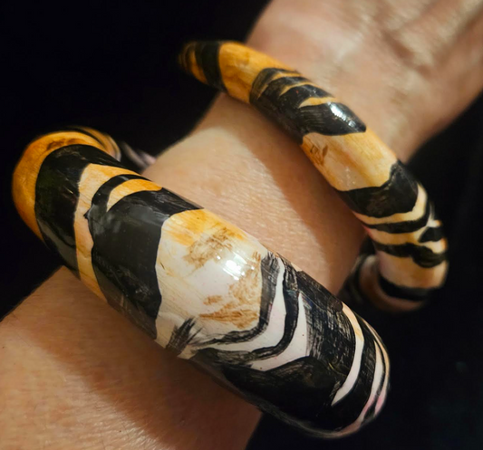 Animal Print Safari Sculpted Snake Statement Cuff - Fashion Assassin