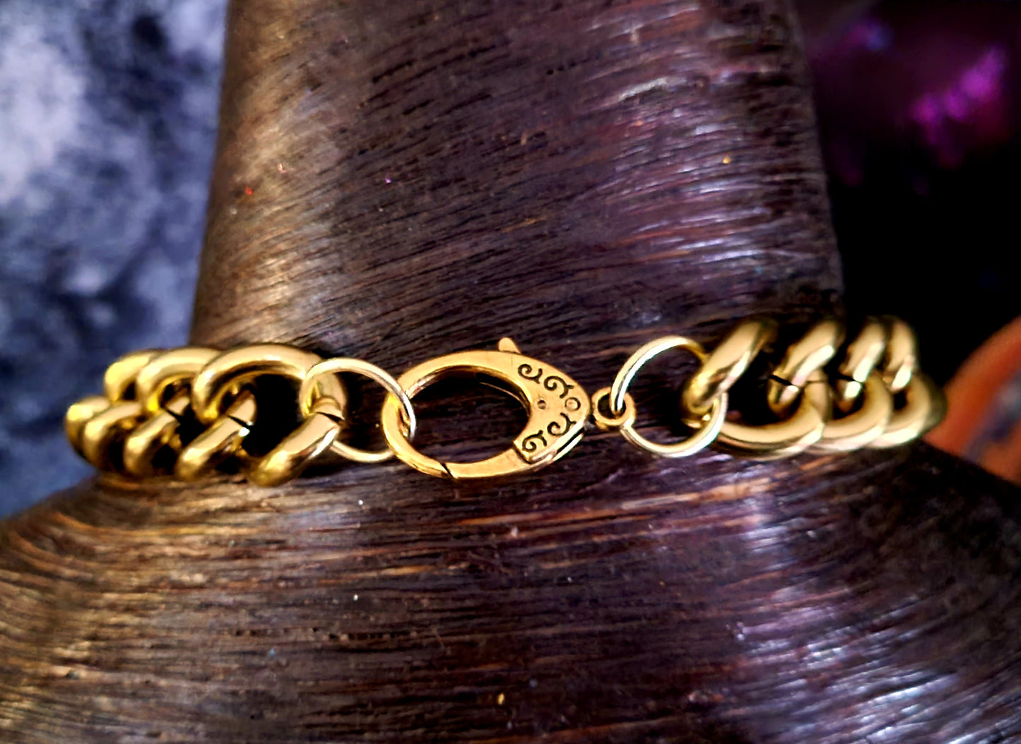 Heavily Crystallized Black Druzy Agate Statement Pendant - Brass Chain