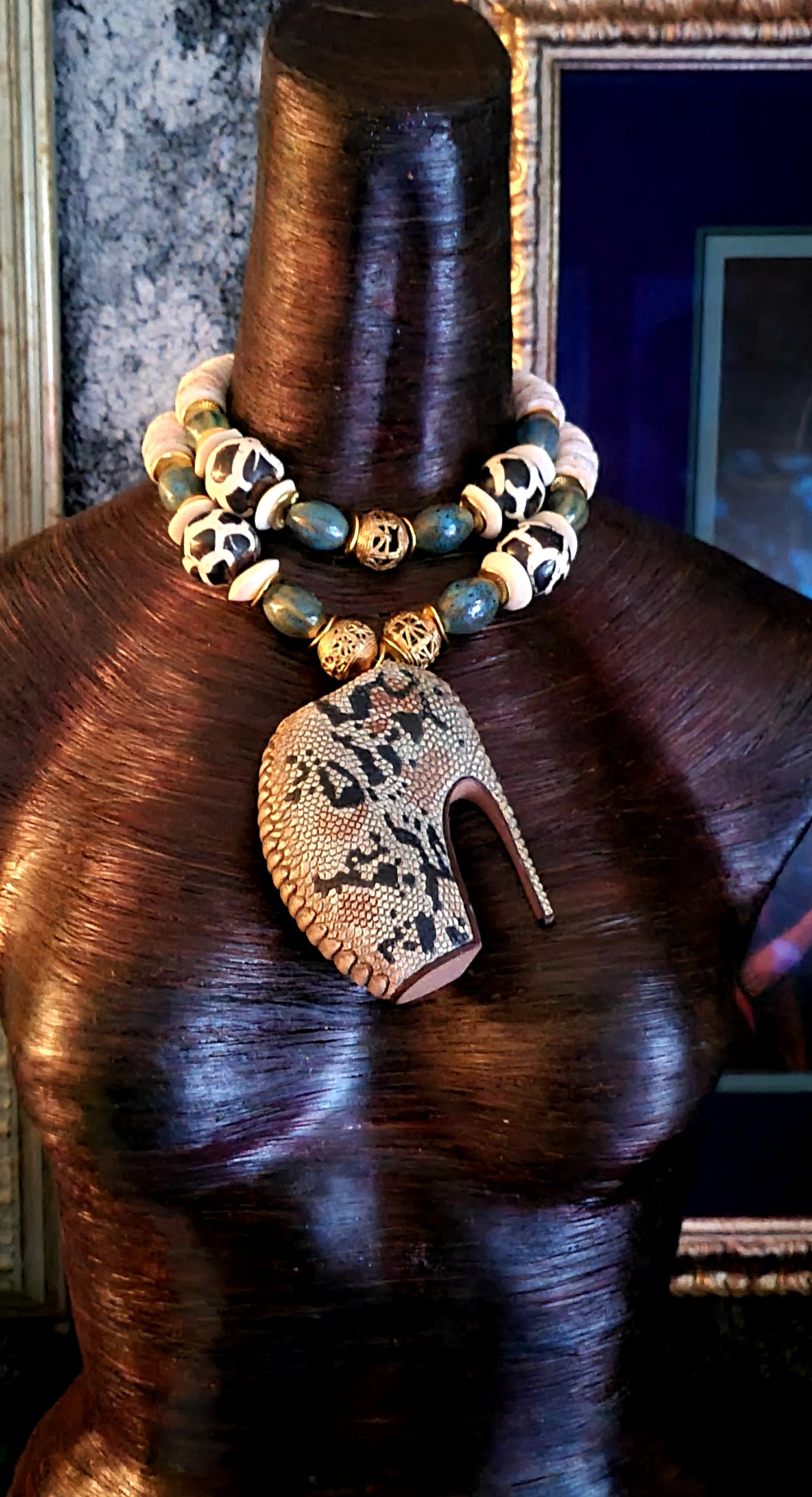 Savage Beauty Alexander McQueen Armadillo Shoe Luxe Necklace, Met Gala