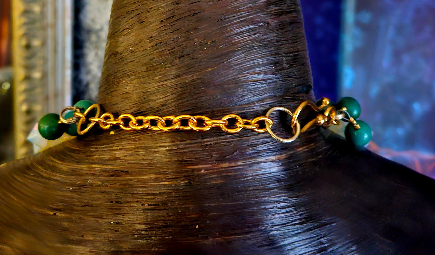 Double Peacock Repousse Beaded Chest Piece - High End