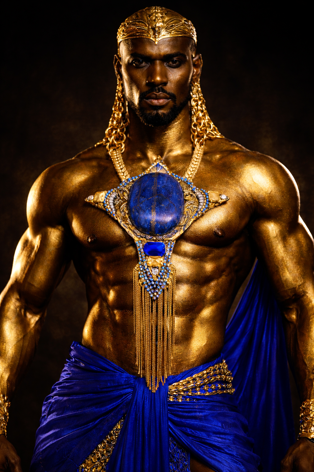 Green & Yellow Rough Quartz Statement Pendant