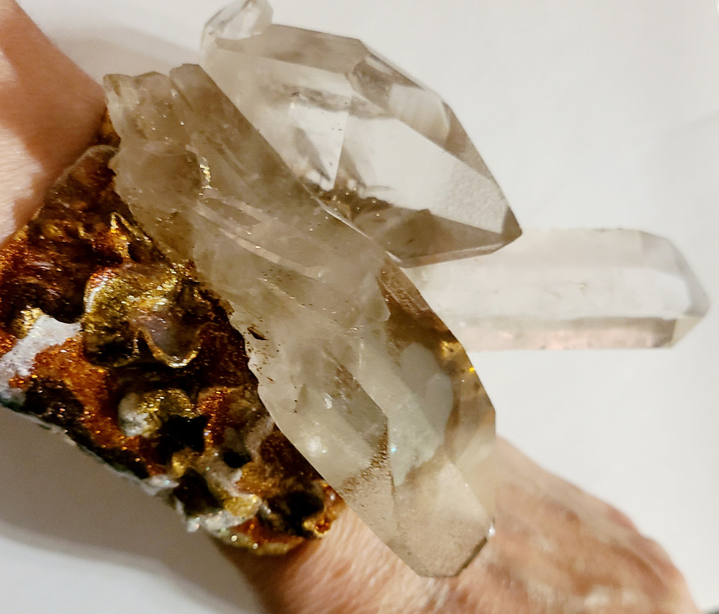 Cuff Statement Sculpted Diamantina Quartz Crystal, Wrist Candy Over the Top, Bangle Haute Couture OOAK