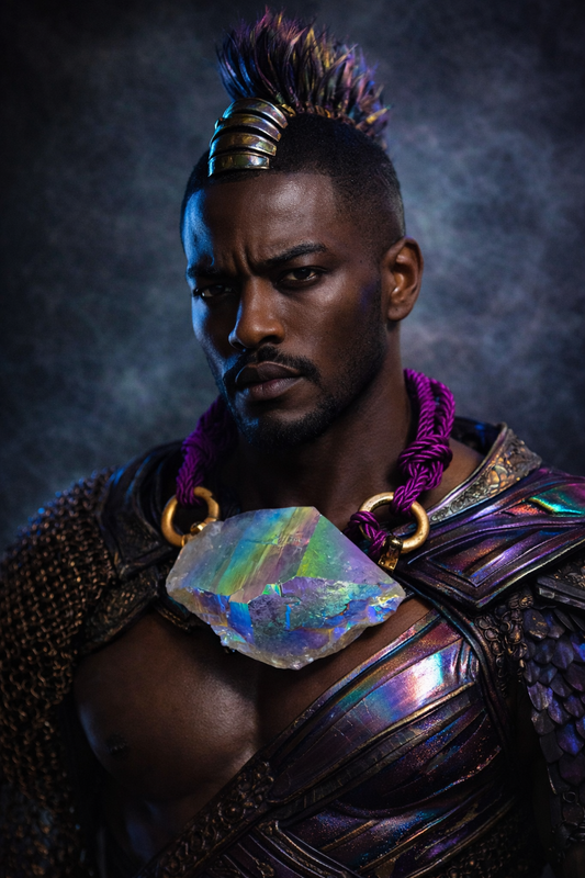 McEarl Titanium Quartz Sculptural Pendant — OOAK Couture