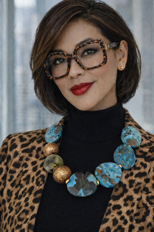 Ocean Jasper Statement Necklace - Professional Business Chic