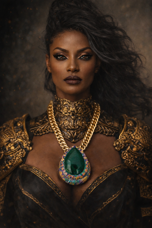 833ct Emerald Sculpted Pendant - Museum Quality Art