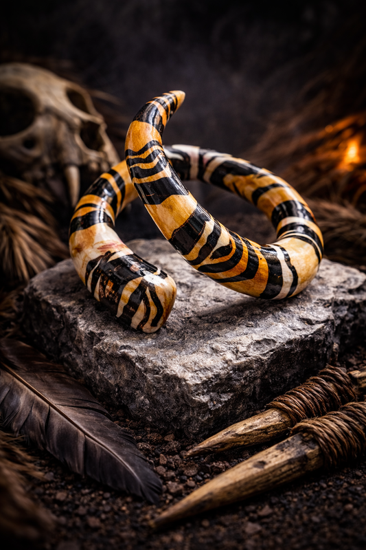 Animal Print Safari Sculpted Snake Statement Cuff - Fashion Assassin