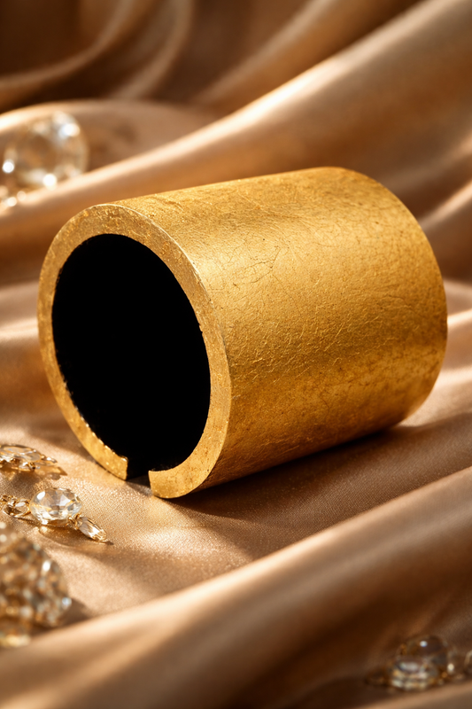 Gold Foil Oversized Statement Cuff for Petite Women - MONIES Like