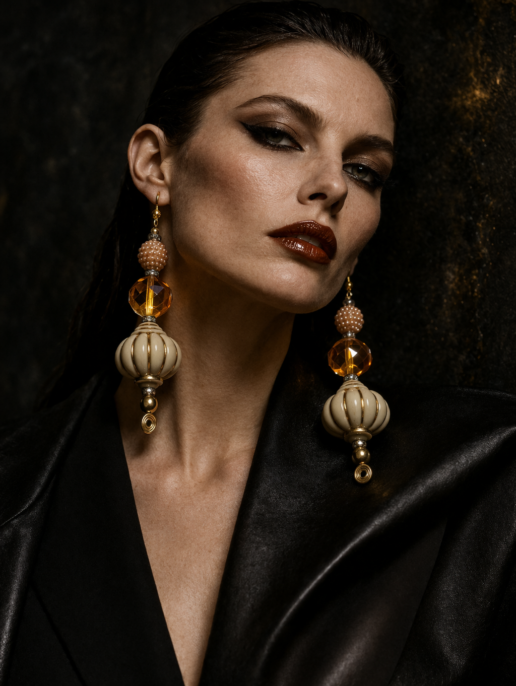 Arabian Style Beaded Shoulder Duster Earrings - Summer & Fall Fashion