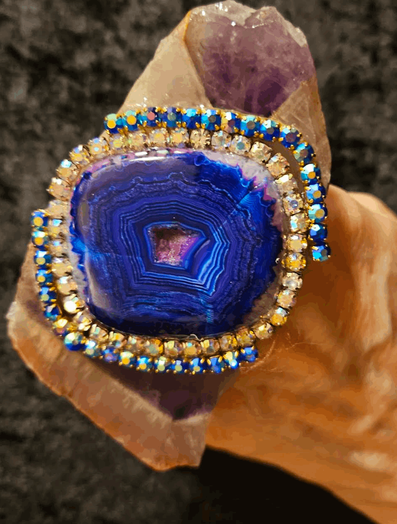Amethyst hot sale geode ring