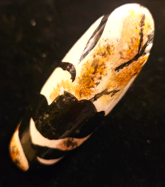 Hand Sculpted Animal Print Statement Ring Women's Size 8
