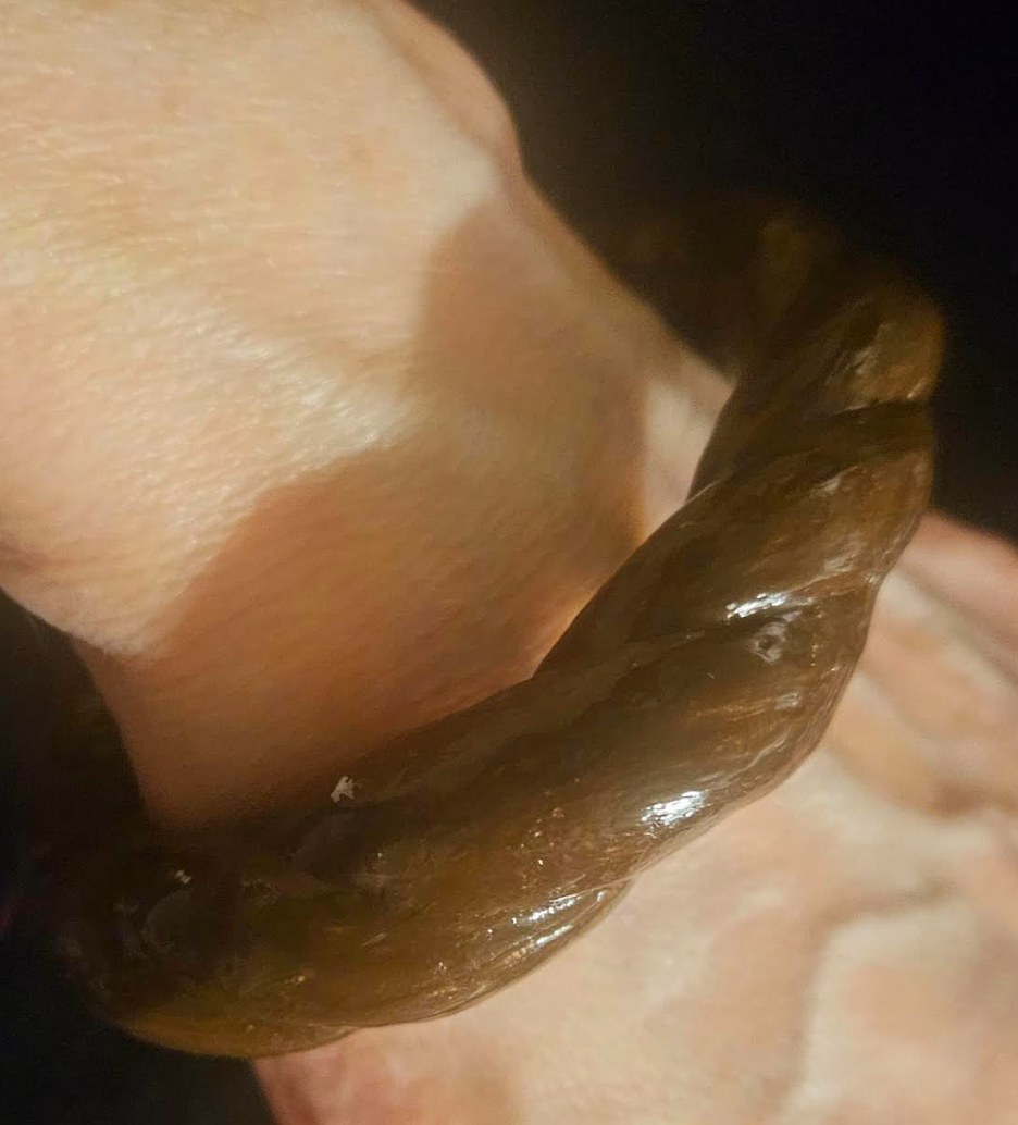 Brown Laquer Twisted Statement Bangle, Hand Sculpted Stackable Layering Cuff, Earth Tone Bracelet