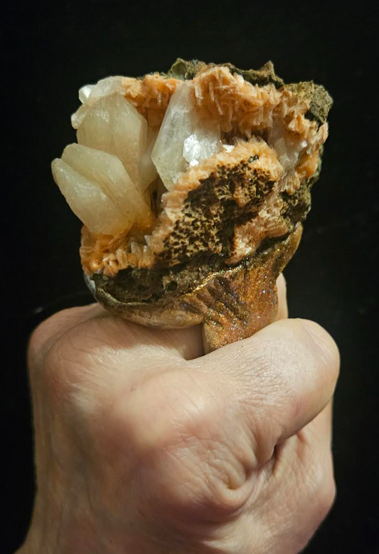 Raw Rough Apophyllite Sculpted Ring Size 8-9, Dramatic & Exotic Gemstone Finger Candy, Women of Color Jewelry