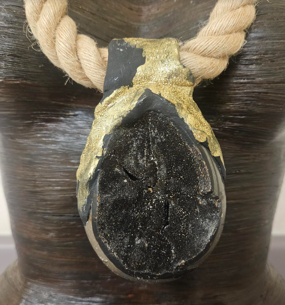 Septarian Geode Sculpted Pendant With Thick Jute Rope - Earth Tone Dragons Egg Talisman on a Hemp Rope - Boho Couture Chest Piece - Kat Kouture Jewelry