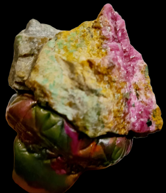 Rough Gemstone Sculpted Statement Ring - OOAK Finger Candy