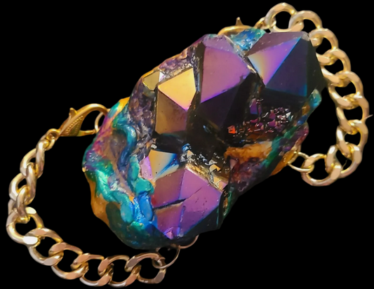 Titanium Quartz Couture Bracelet - Avant Garde Elegance