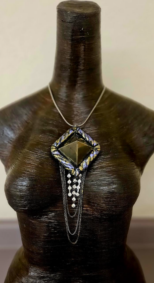 Apache Jasper Pyramid Pendant - Avant Garde Couture