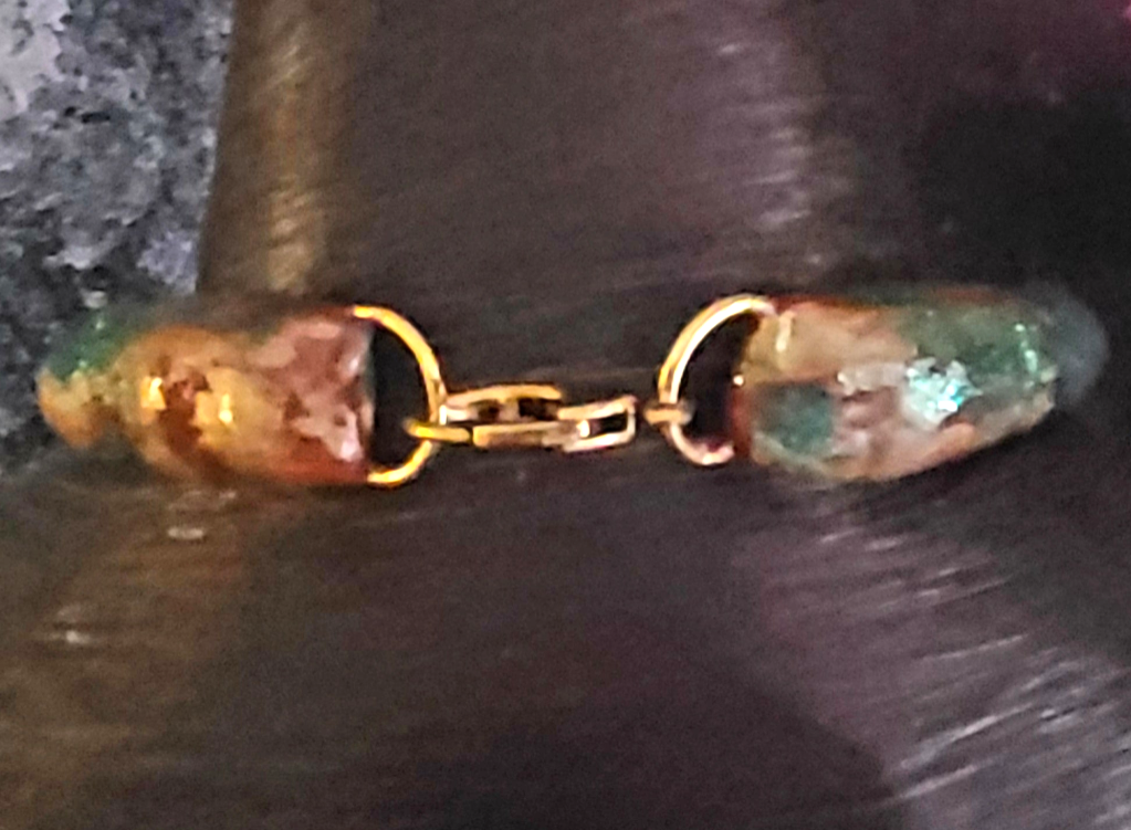 Gemstone Pendant Gemstone Jasper Ocean Flame Rare, OOAK Art to Wear