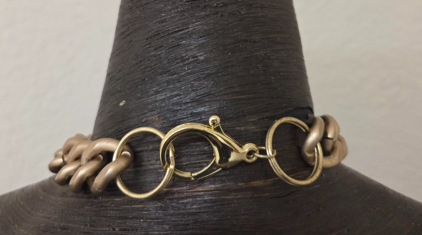 Ammonite, Gold Foil Driftwood & Druzy Agate Statement Pendant on a Bold Gold Tone Chain