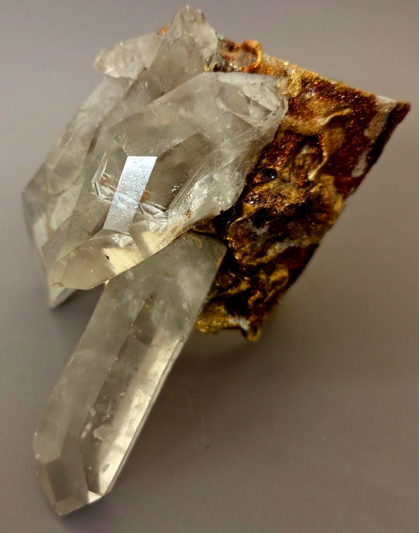 Gemmy Quartz Cluster Statement Cuff - Award Shows OOAK