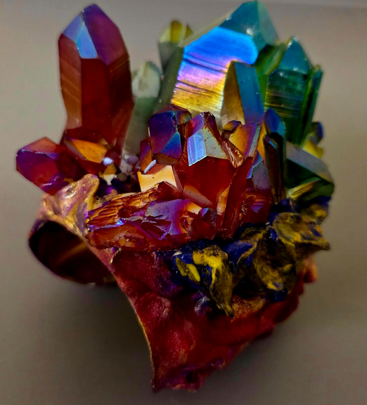 Multi-Colored Quartz Statement Cuff - OOAK Haute Couture