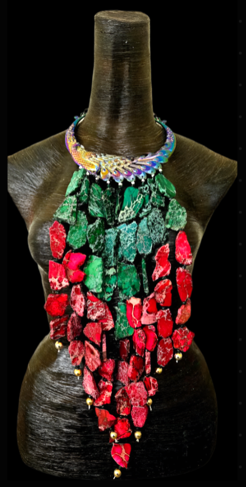 Slab Waterfall Torc Necklace - Red Carpet Stylist Couture