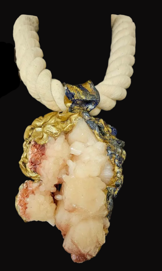 Men's XL Apophyllite Behemoth Statement Chest Piece - OOAK