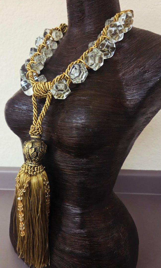 Haute Couture High Art Cruet & Tassle Chest Piece - Fashion Photoshoot