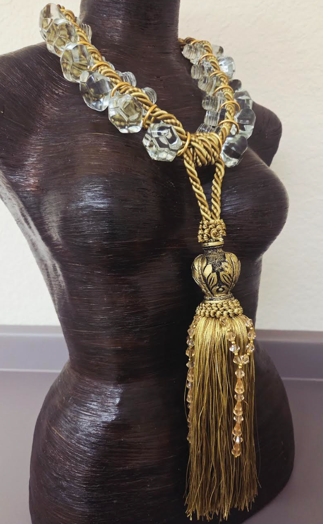 Haute Couture High Art Cruet & Tassle Chest Piece - Fashion Photoshoot