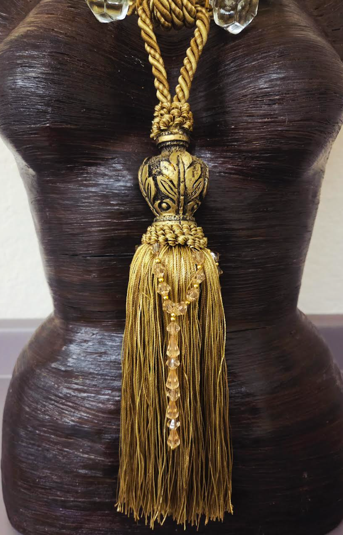 Haute Couture High Art Cruet & Tassle Chest Piece - Fashion Photoshoot