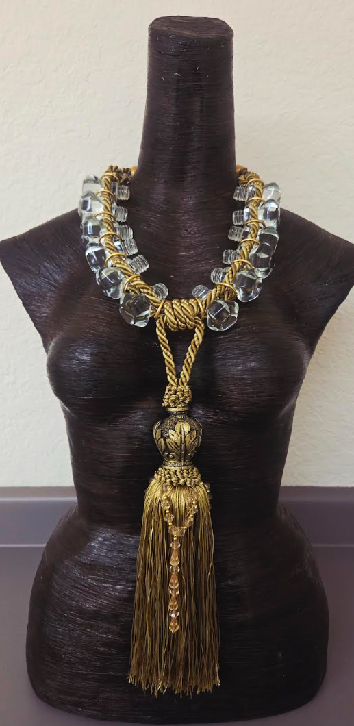 Haute Couture High Art Cruet & Tassle Chest Piece - Fashion Photoshoot