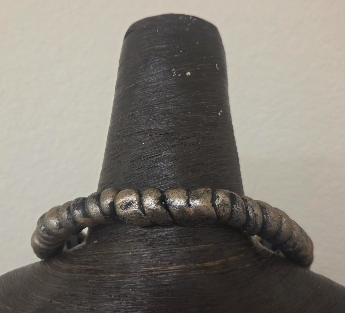 Polished Genuine Springbok Antler Sculpted Torc for Men or Women - Dramatic