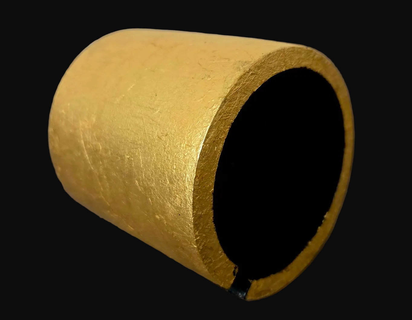 Gold Foil Oversized Statement Cuff for Petite Women - MONIES Like