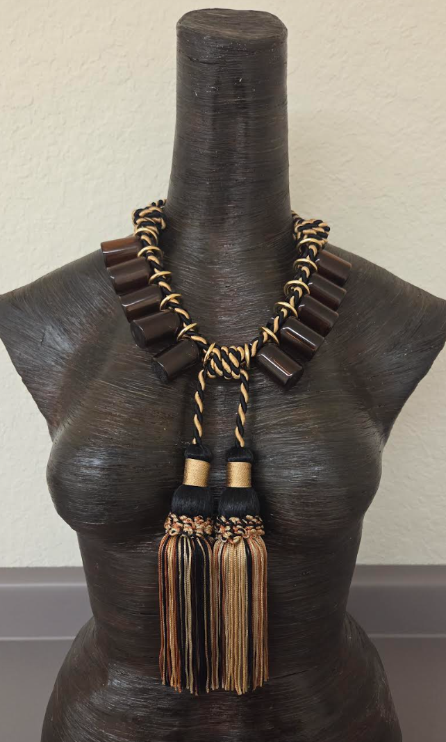 High Art Statement Necklace with Apocatherapy Medicinal Bottles