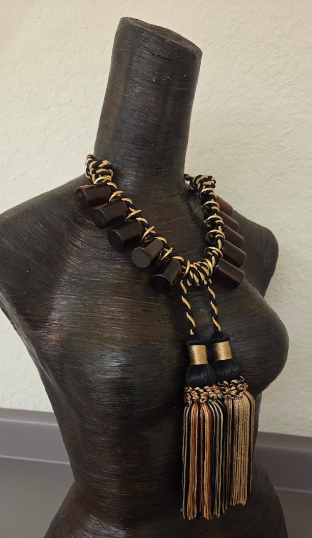 High Art Statement Necklace with Apocatherapy Medicinal Bottles