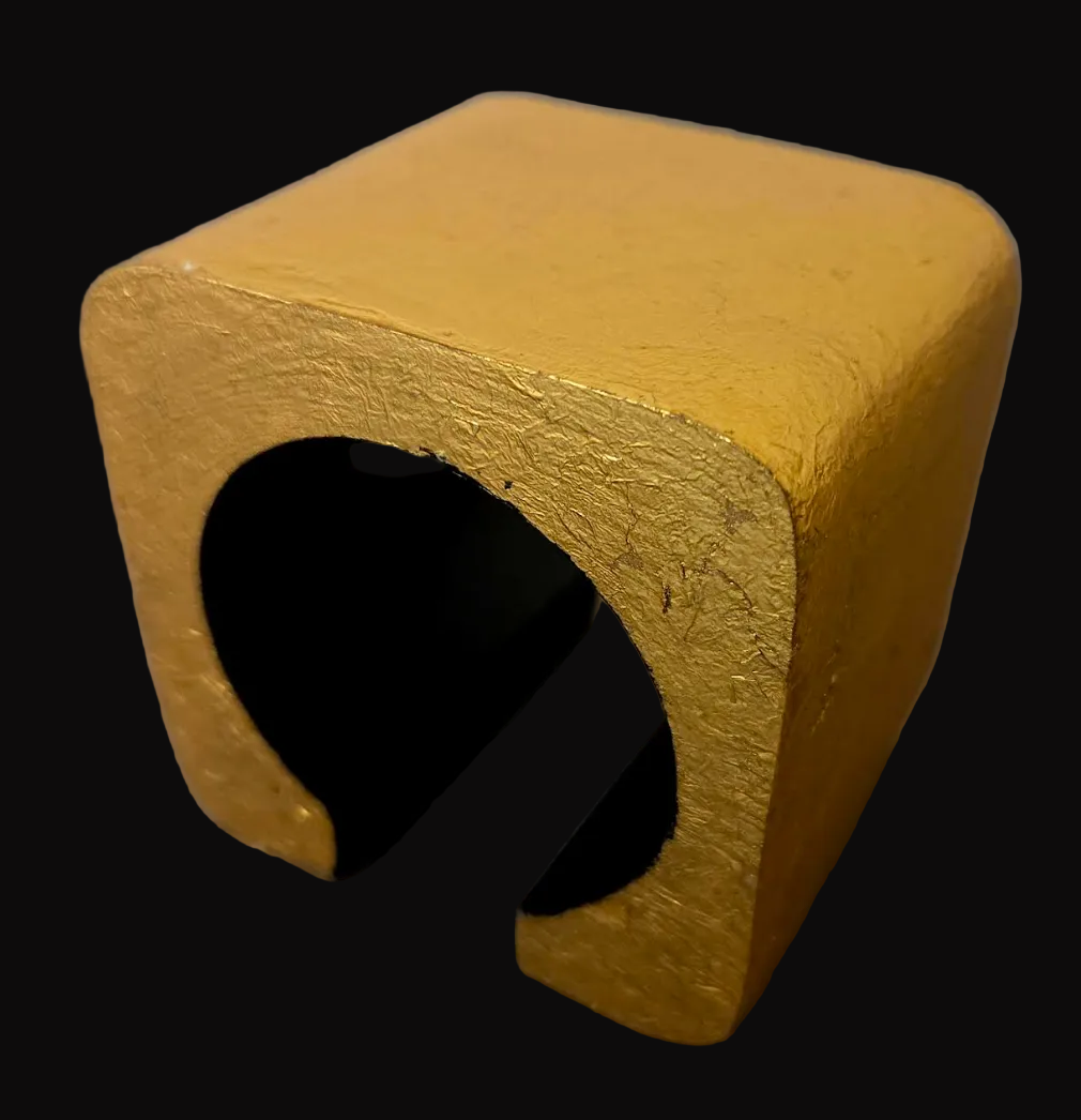 Massive Gold Leaf Statement Cuff MONIES LIKE STYLE - Haute Couture