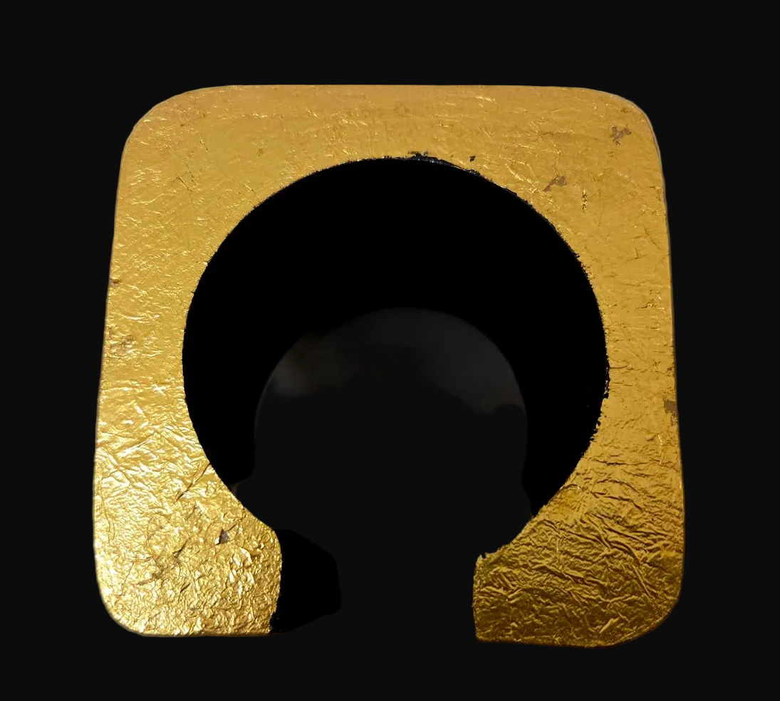 Massive Gold Leaf Statement Cuff MONIES LIKE STYLE - Haute Couture