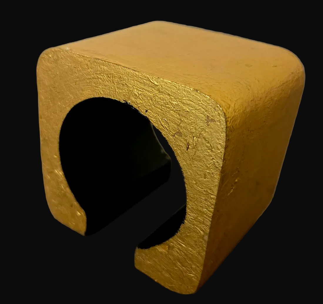 Massive Gold Leaf Statement Cuff MONIES LIKE STYLE - Haute Couture