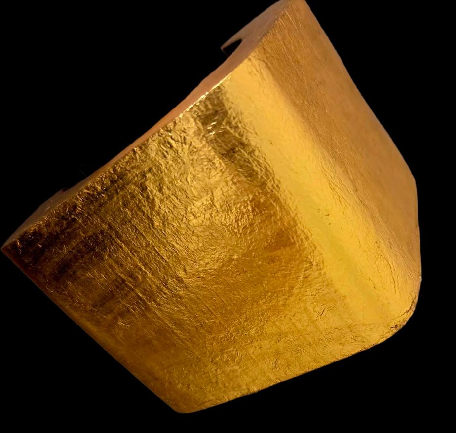 Massive Gold Leaf Statement Cuff MONIES LIKE STYLE - Haute Couture