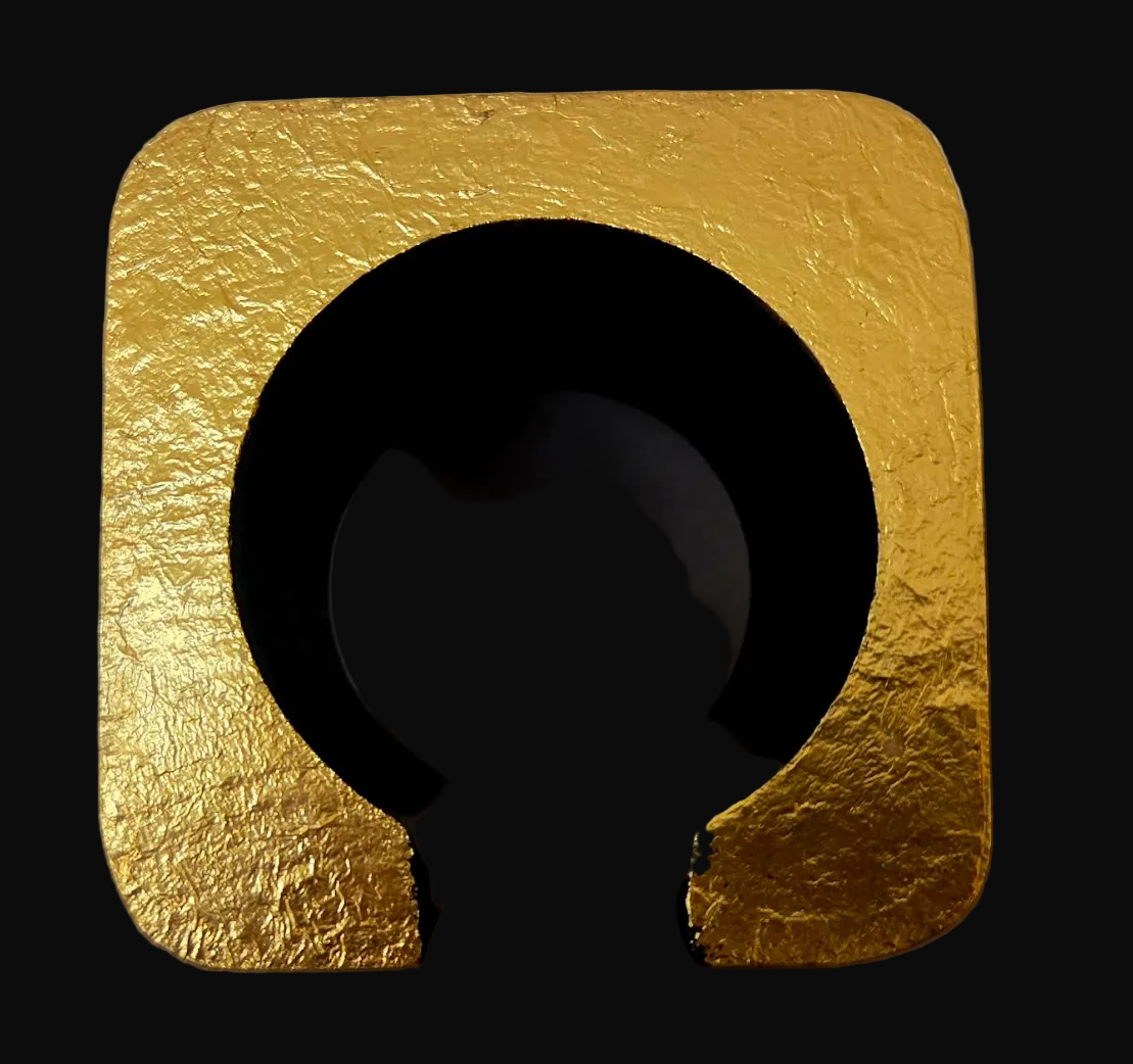 Massive Gold Leaf Statement Cuff MONIES LIKE STYLE - Haute Couture