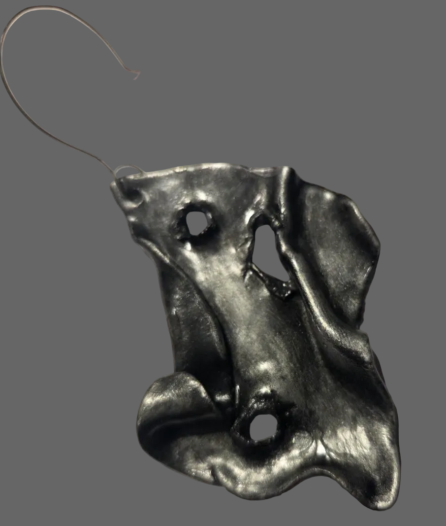 Edgy and Defiant Ripped Street Style Sculpted Pierced Earrings - Fierce