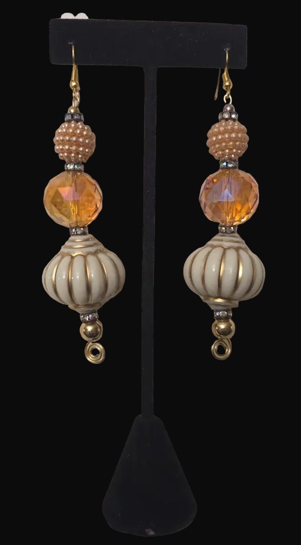 Arabian Style Beaded Shoulder Duster Earrings - Summer & Fall Fashion
