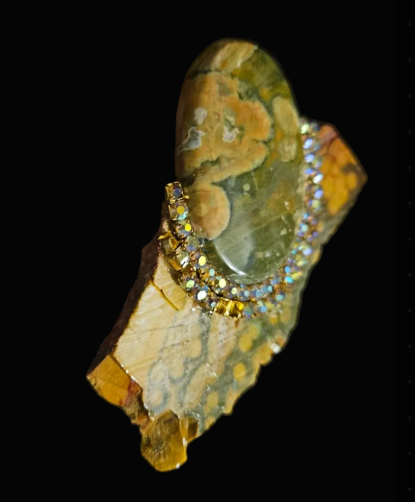 Rhyolite Jasper Slab Adjustable Statement Ring - Autumn Wardrobe